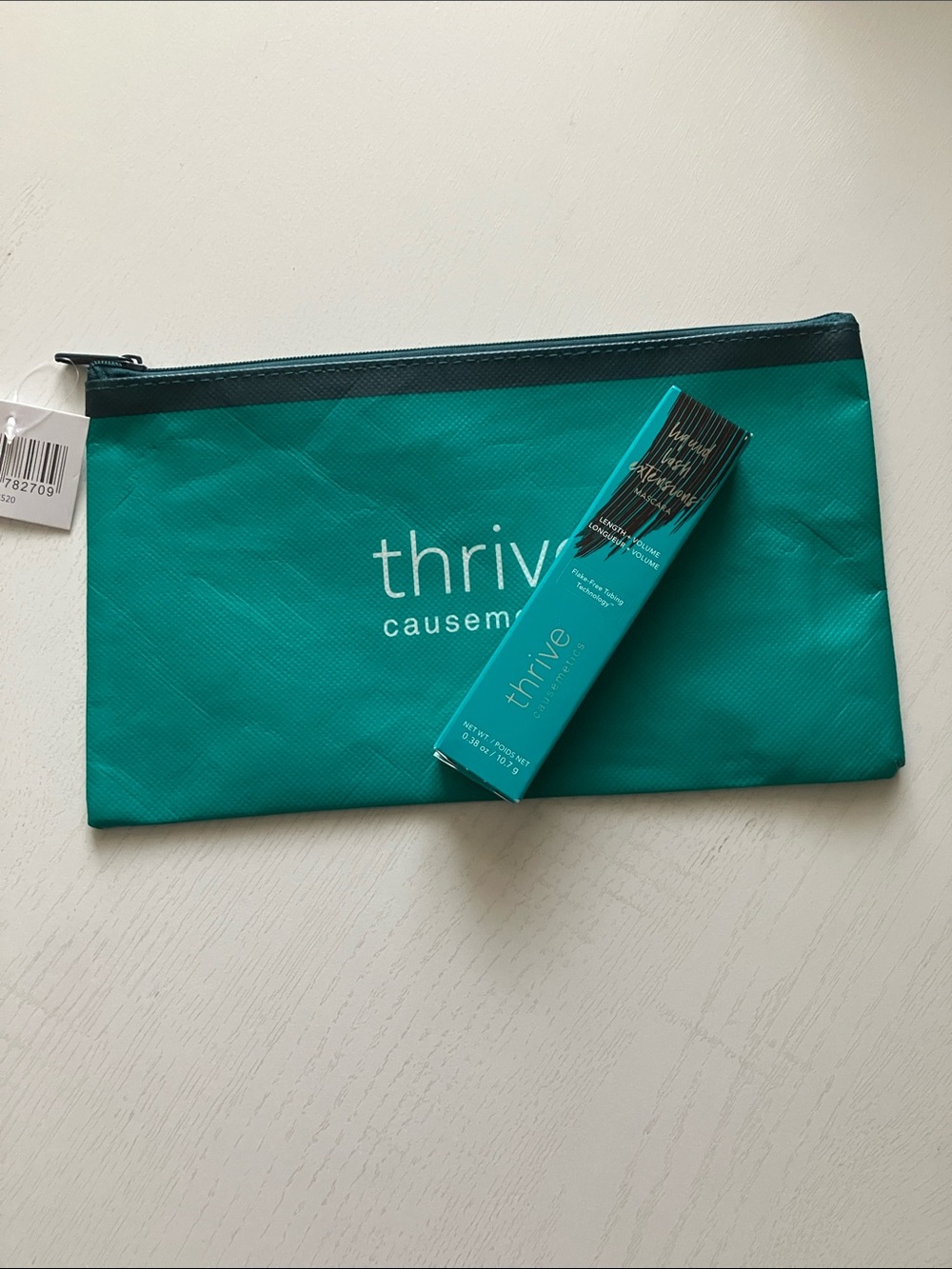 Thrive Causemetics Liquid Lash Extensions Mascara + Thrive Cosmetiic Bag NWT